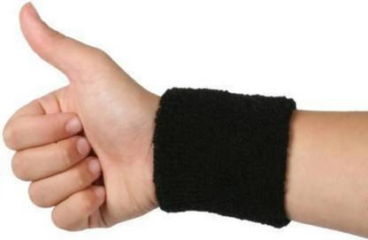 Wrist Support Band (Pack of 2) Wrist Support (Black) - Pack of 1 Pair