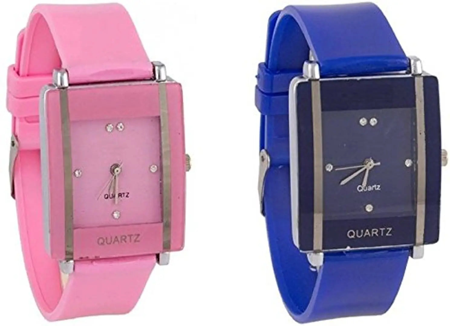 Combo Of 2 Pink-Blue Watch For Women