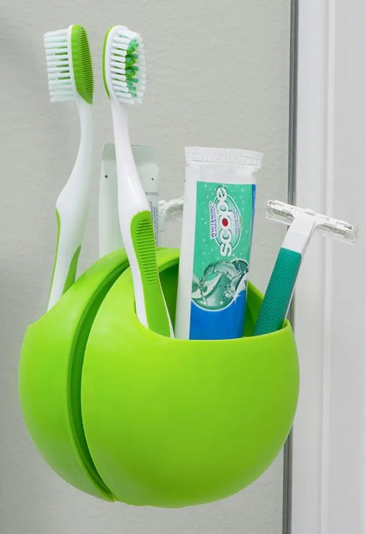 New Cute Eggs Design Toothbrush Sucker Holder Suction Hooks Cup Organizer Toothbrush Rack Bathroom Kitchen Storage Set