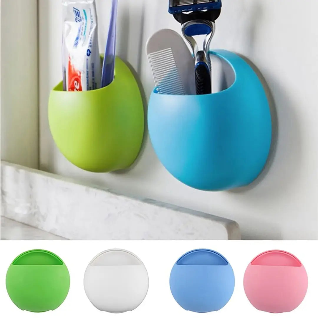 New Cute Eggs Design Toothbrush Sucker Holder Suction Hooks Cup Organizer Toothbrush Rack Bathroom Kitchen Storage Set