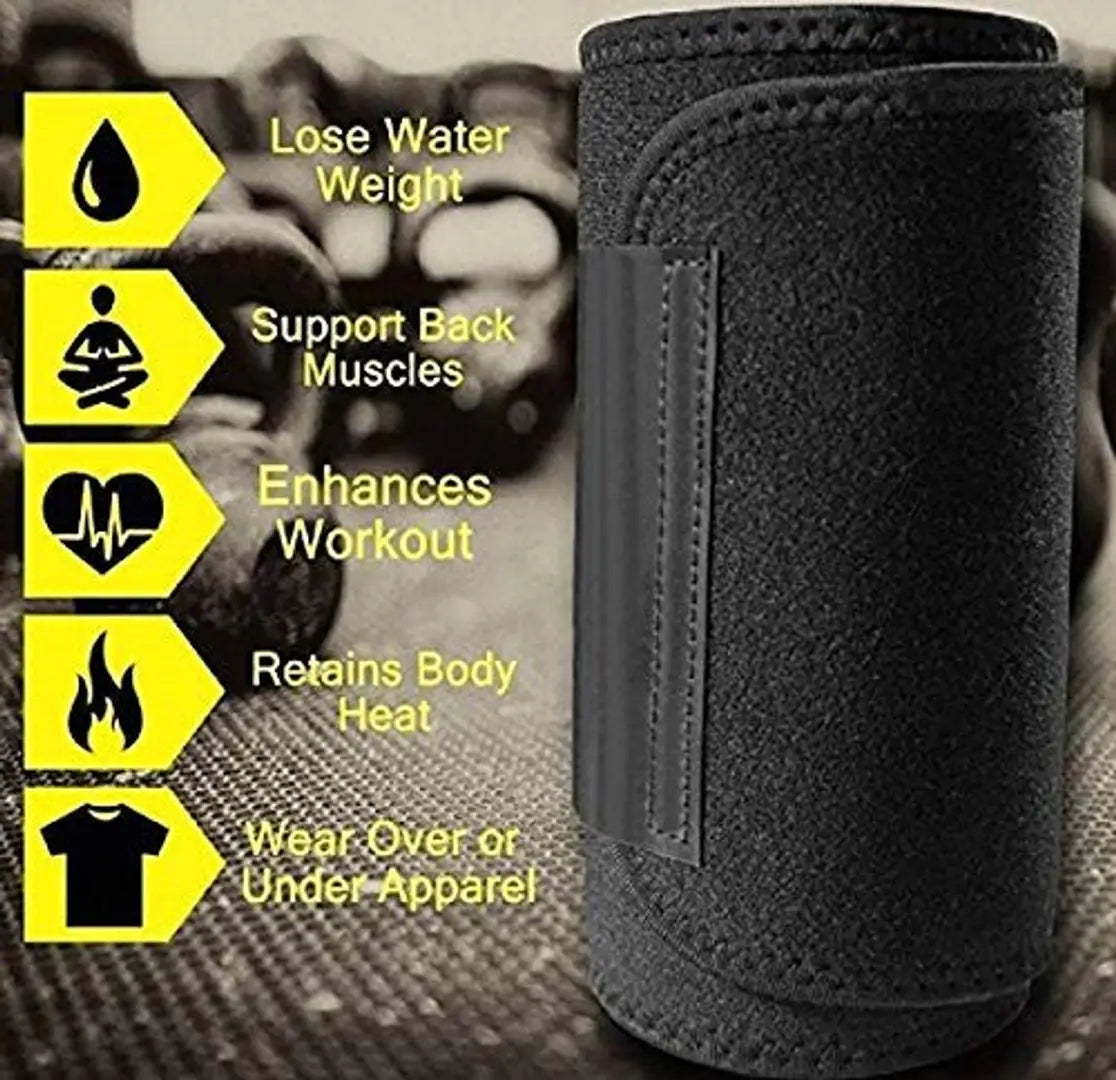 Sweat Slim Belt for Fat Loss, Weight Loss and Tummy Trimming Exercise for Both Men and Women(Pack of 1)
