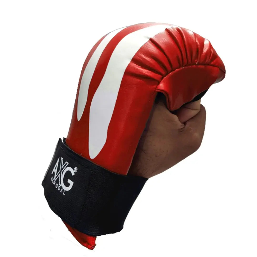 AXG NEW GOAL Passi Suitable For 4 to 15 Years Martial Art Gloves  (Red)