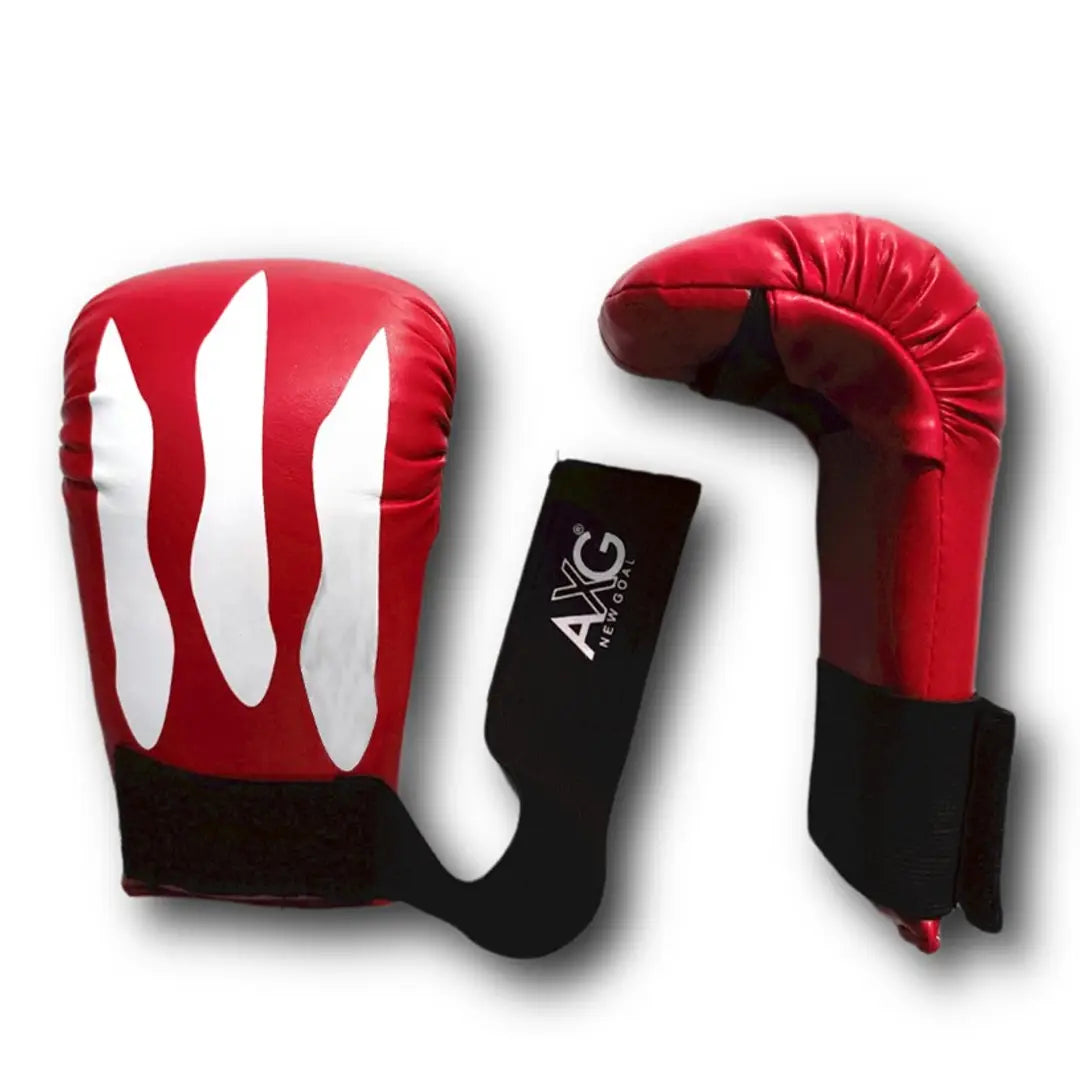 AXG NEW GOAL Passi Suitable For 4 to 15 Years Martial Art Gloves  (Red)