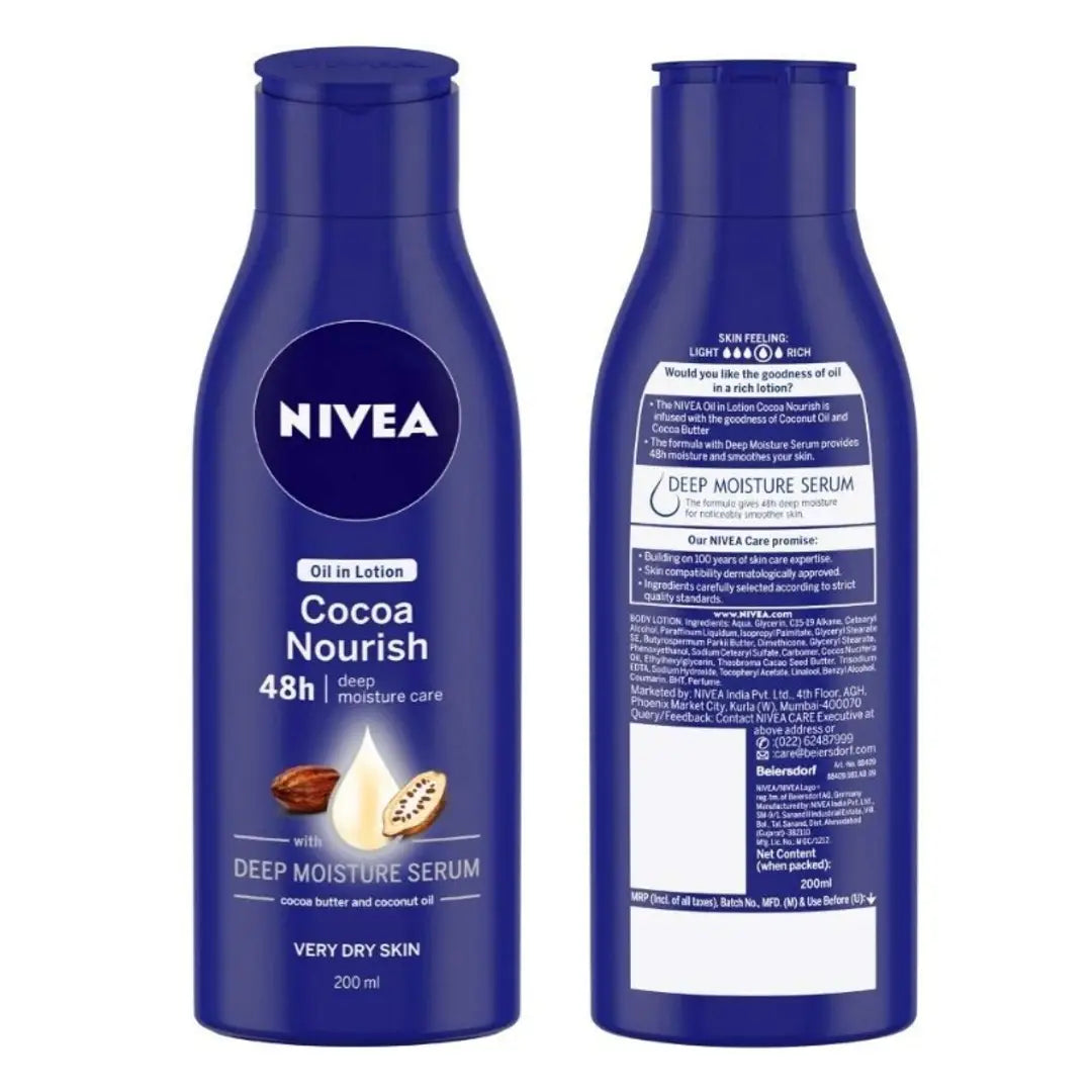 NIVEA Cocoa Nourish Oil-In Lotion 200 ml