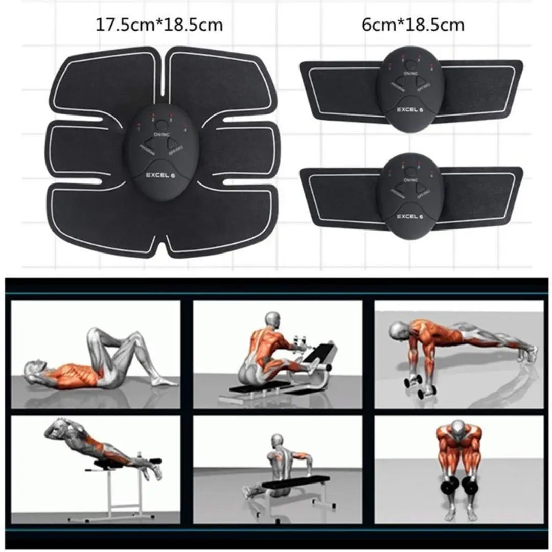 Bonanzas Mobile Gym 6 Pack Smart Fitness Muscle Exerciser, Trainer Weight Loss Muscle Toning Fitness Kit Wireless Portable Gym Trainer for Men and Women