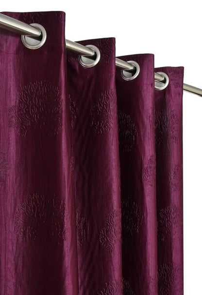 Trendy Polyester Eyelet Fitting Door Curtain