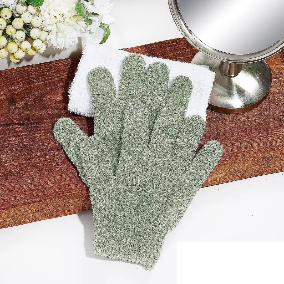 Exfoliating Shower Bath Gloves for Shower,Spa,Massage and Body Scrubs,Dead Skin Cell Remover Solft and Suitable for Men,Women and Children B-151