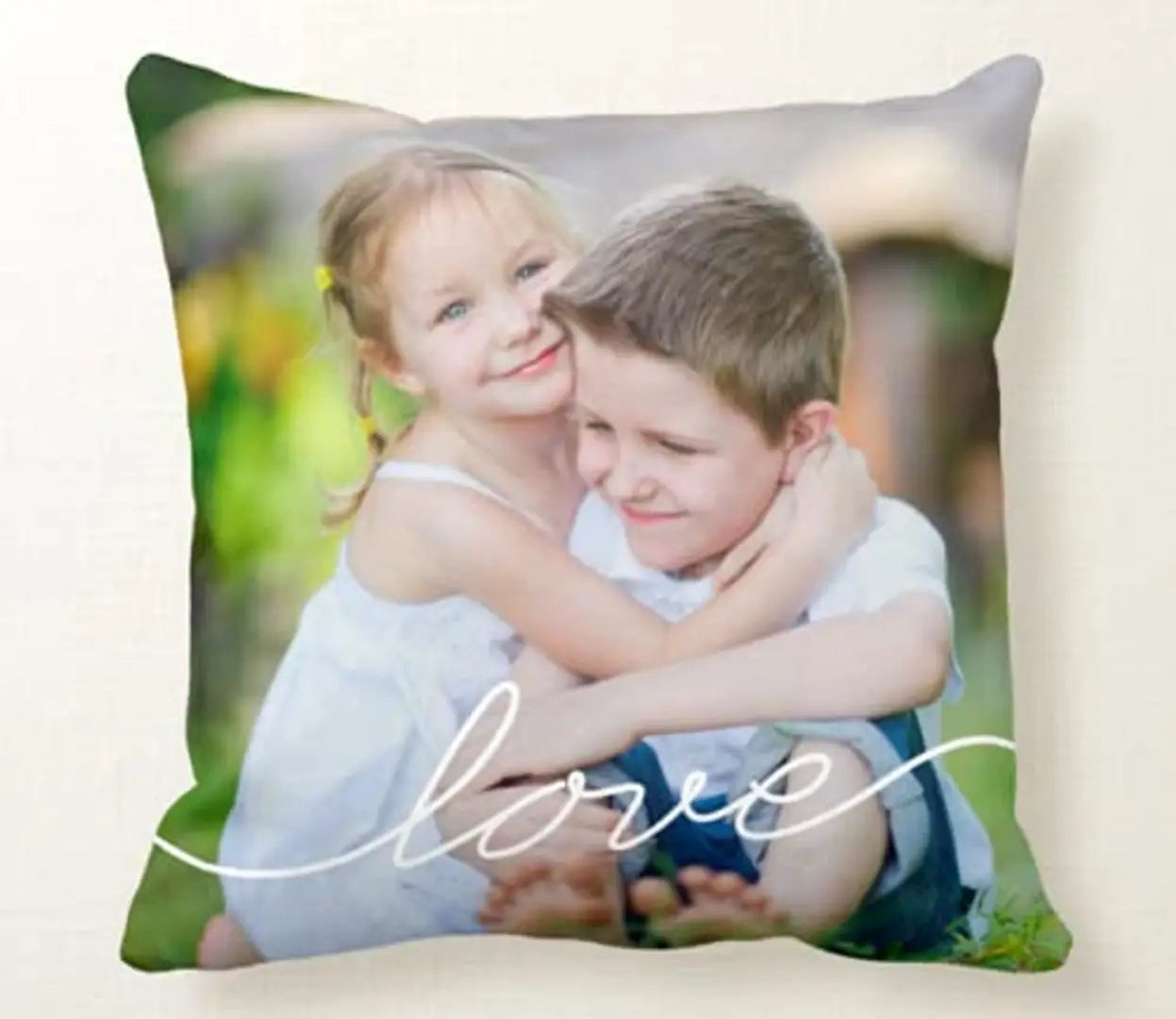 FRIENDSKART.in Free! Free! Personalized / Customized Cushion Cover with Filler, 12X12 ONE Side, Surprised Gift for Love One Printed, Best Gift Item Any Occasion, (1 Cushion Covers and 1 Filler)