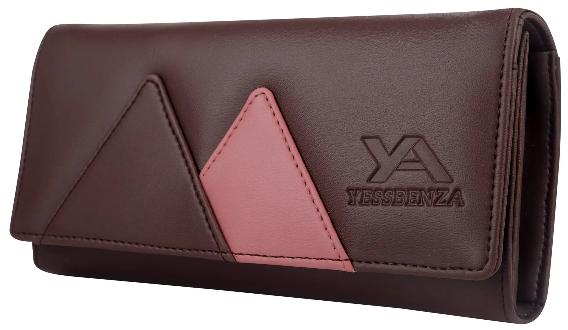 Women's and Girls Synthetic Faux Leather Wrist Two-fold Hand Clutch Cum Mobile Purses (YTFC-2404)