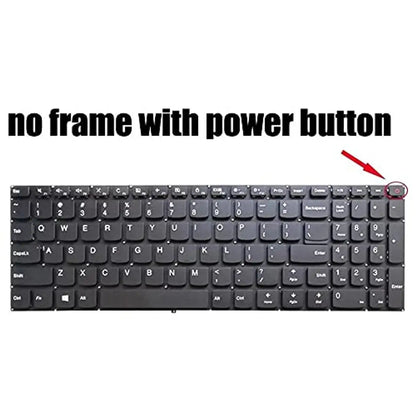 WISTAR Laptop Keyboard Compatible for Lenovo 100-15IBR 110-15ACL 110-15AST 110-15IBK Series P/No. SN20L46785 NSK-BV2SN 01 SN20K93009 9Z.NCSSN.201 PK1311S2A05 (On/Off)