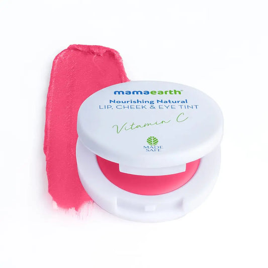 Mamaearth Nourishing Natural Lip Cheek  Eye Tint with Vitamin C  Beetroot- 01 Beet Red- 4 g